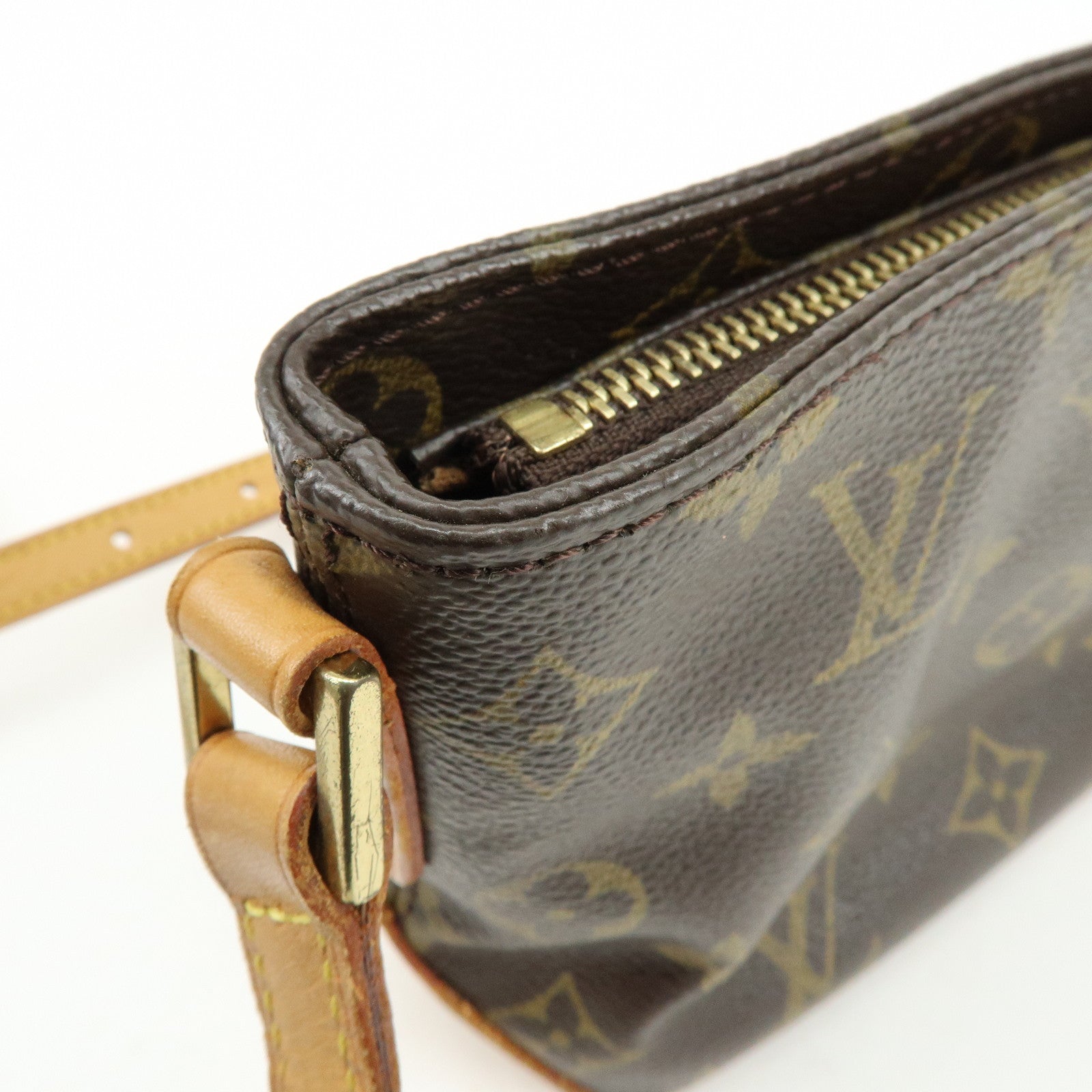 Louis Vuitton Monogram Trotteur Canvas Shoulder Bag Brown M51240