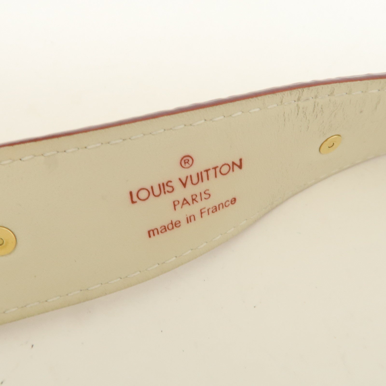 Louis Vuitton Ceinture Suhari Large Leather Belt Blanc M6870U