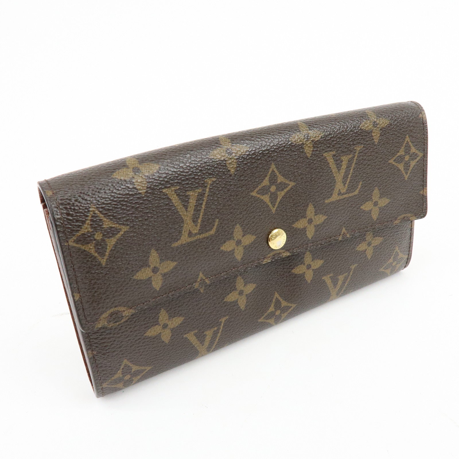 Louis Vuitton Monogram Portefeuille Sarah Long Wallet Brown M61734