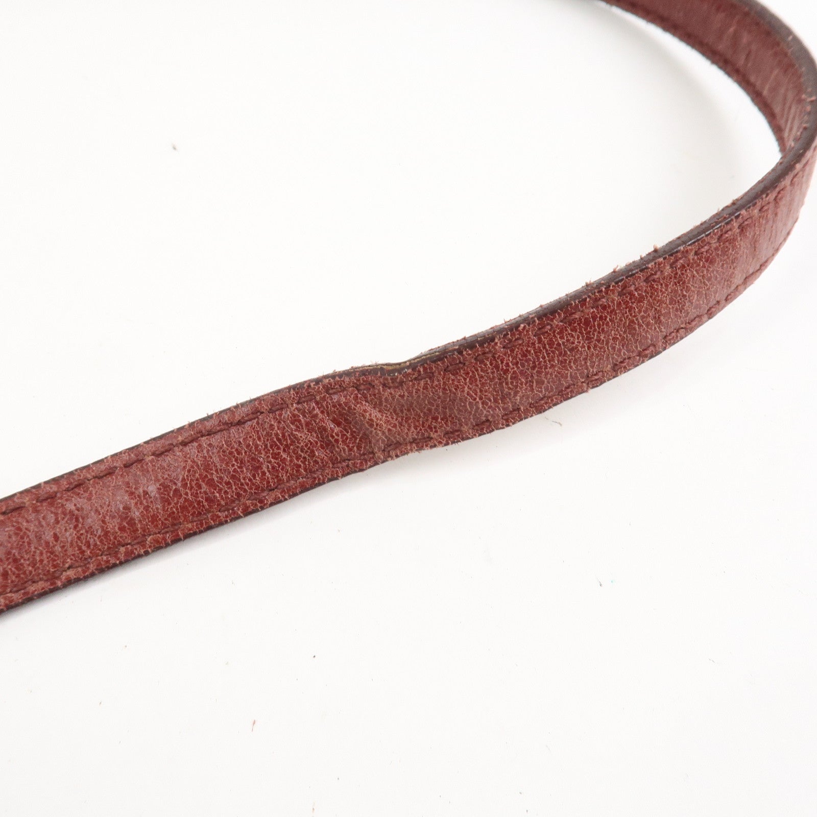 MIU MIU Logo Leather 2Way Bag Hand Bag Shoulder Bag Bordeaux