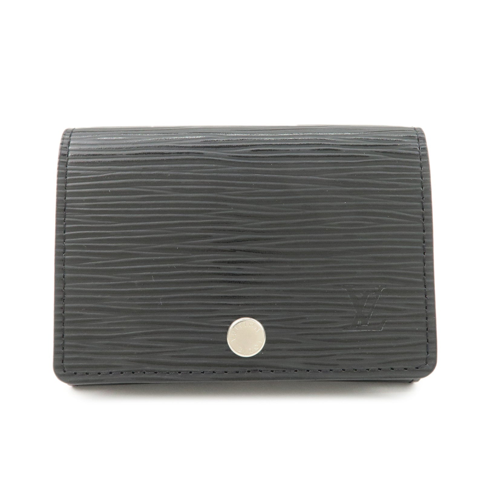 Louis Vuitton Epi leather Enveloppe Culte Du Visite Card Case Noir M56169