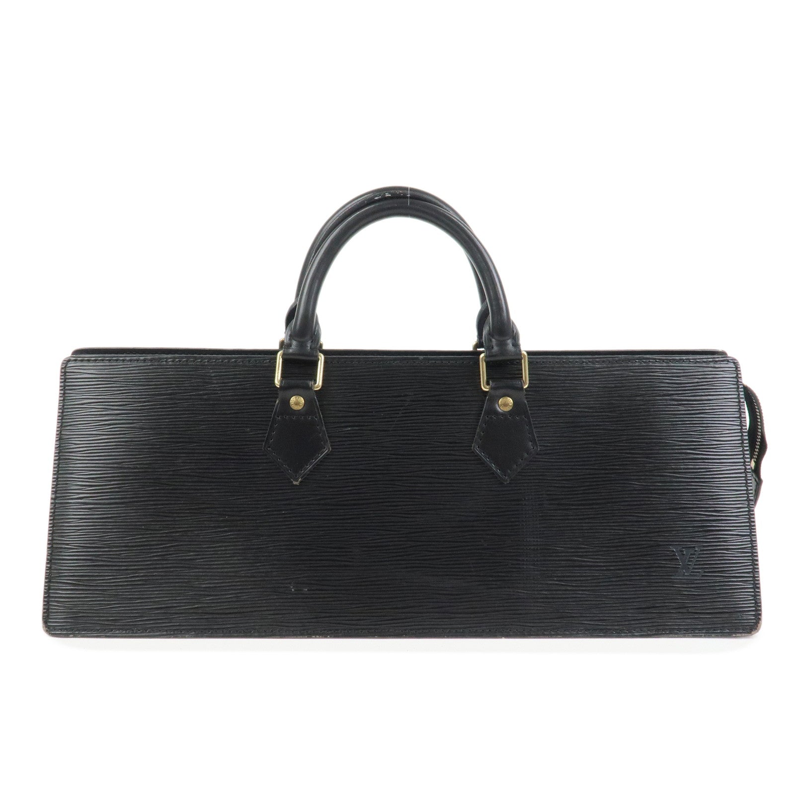 Louis Vuitton Epi Leather Sac Triangle Hand Bag Noir Black M52092