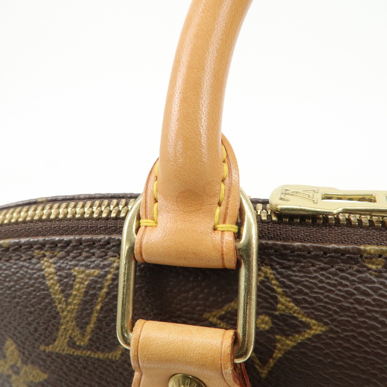 Louis Vuitton Monogram Alma Hand Bag Brown M51130