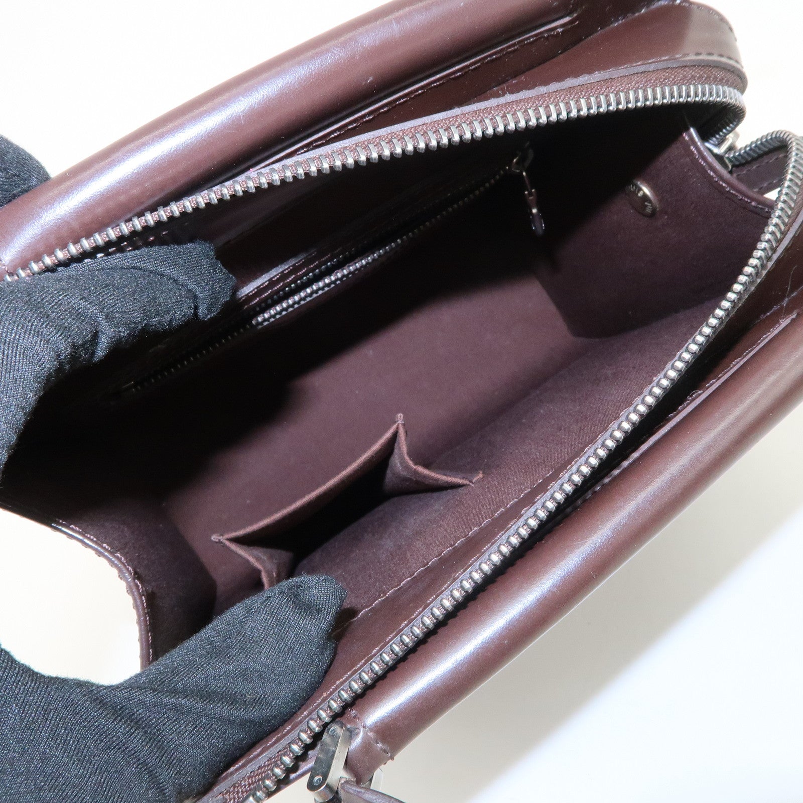 Louis Vuitton Epi Leather Figari PM Hand Bag Mocha M5201D