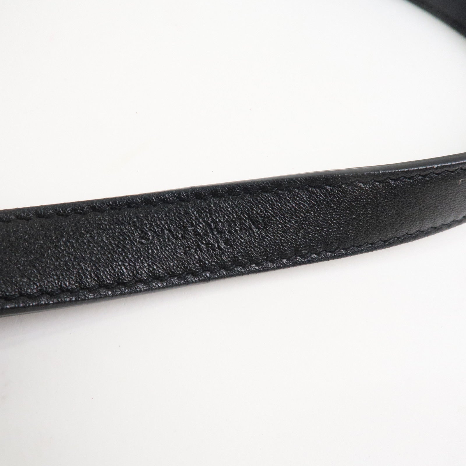 SAINT LAURENT PARIS TEDDY Lamb Skin Shoulder Bag Black 538447