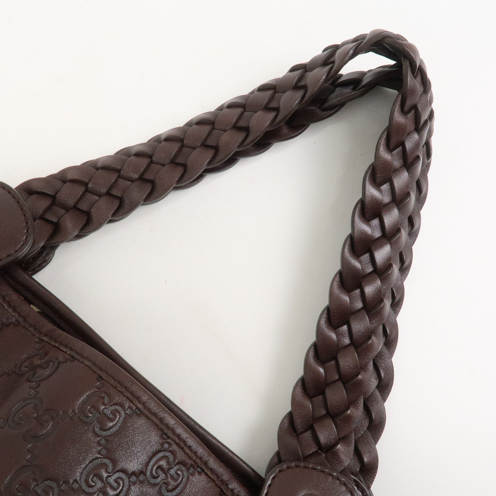 GUCCI Horsebit Guccissima Leather Hand Bag Shoulder Bag 137621