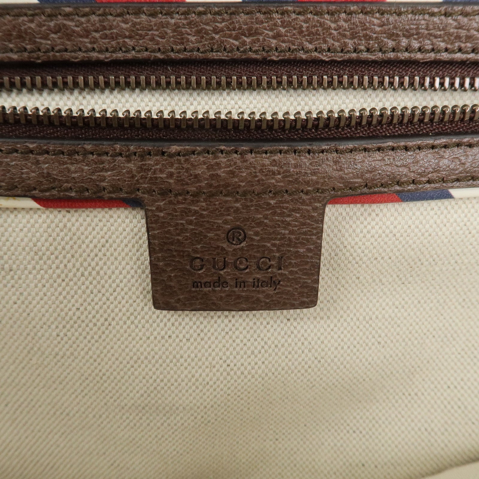 GUCCI GG Supreme Canvas Leather 2WAY Tote Bag Beige Brown 474085 Used