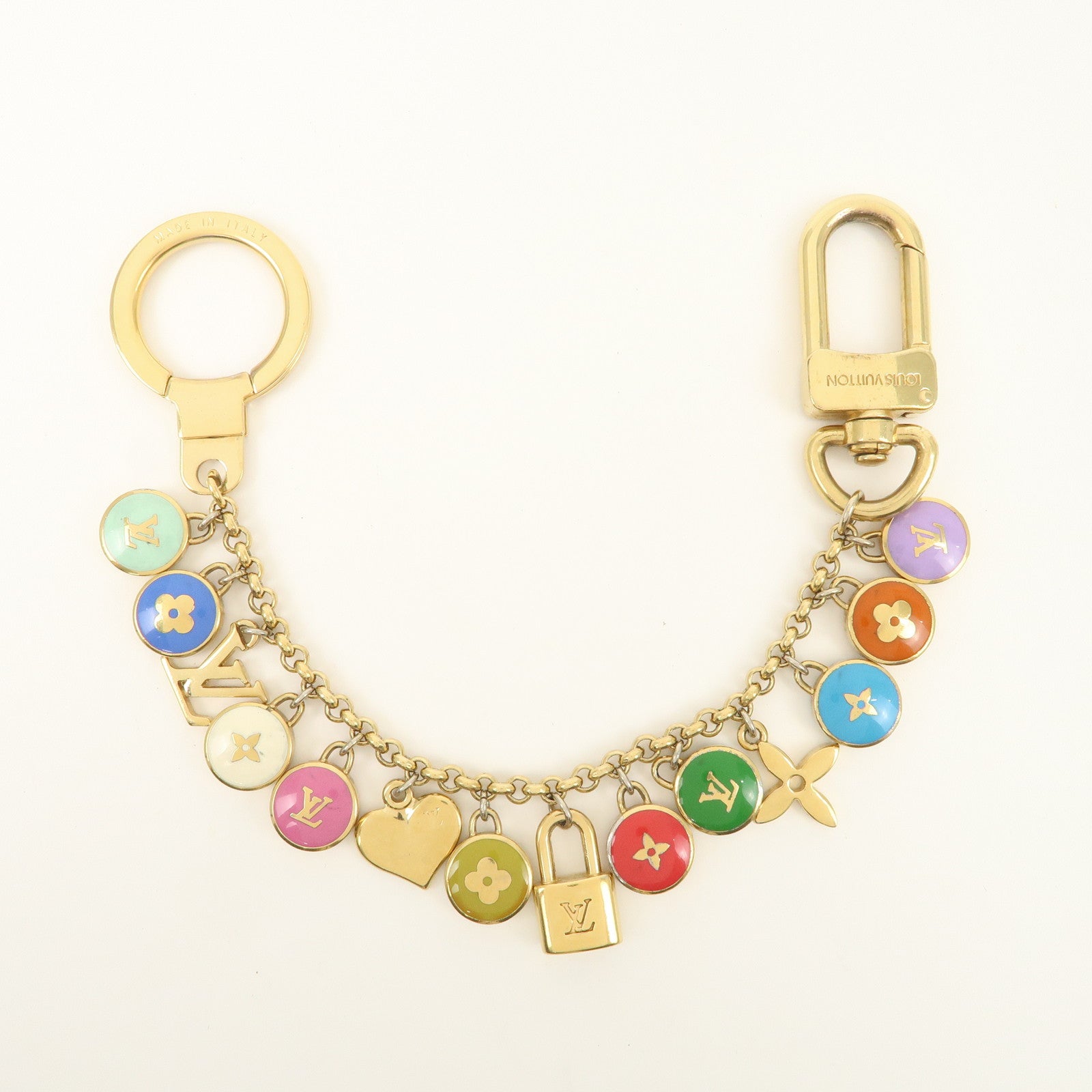 Louis Vuitton Porte Cles Chaine Pastille Bag Charm M65380