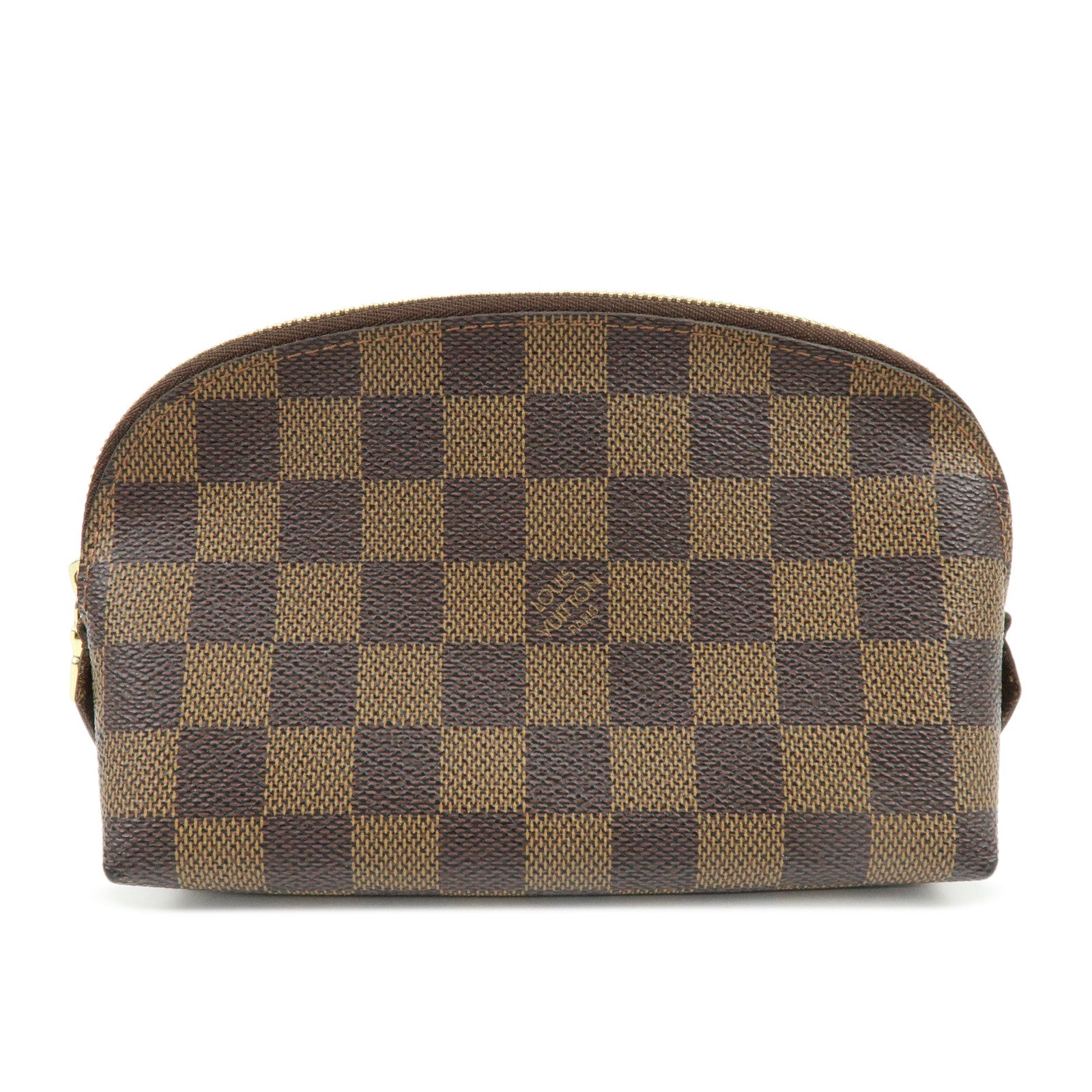 Louis Vuitton Damier Pochette Cosmetic PM Pouch Brown N47516