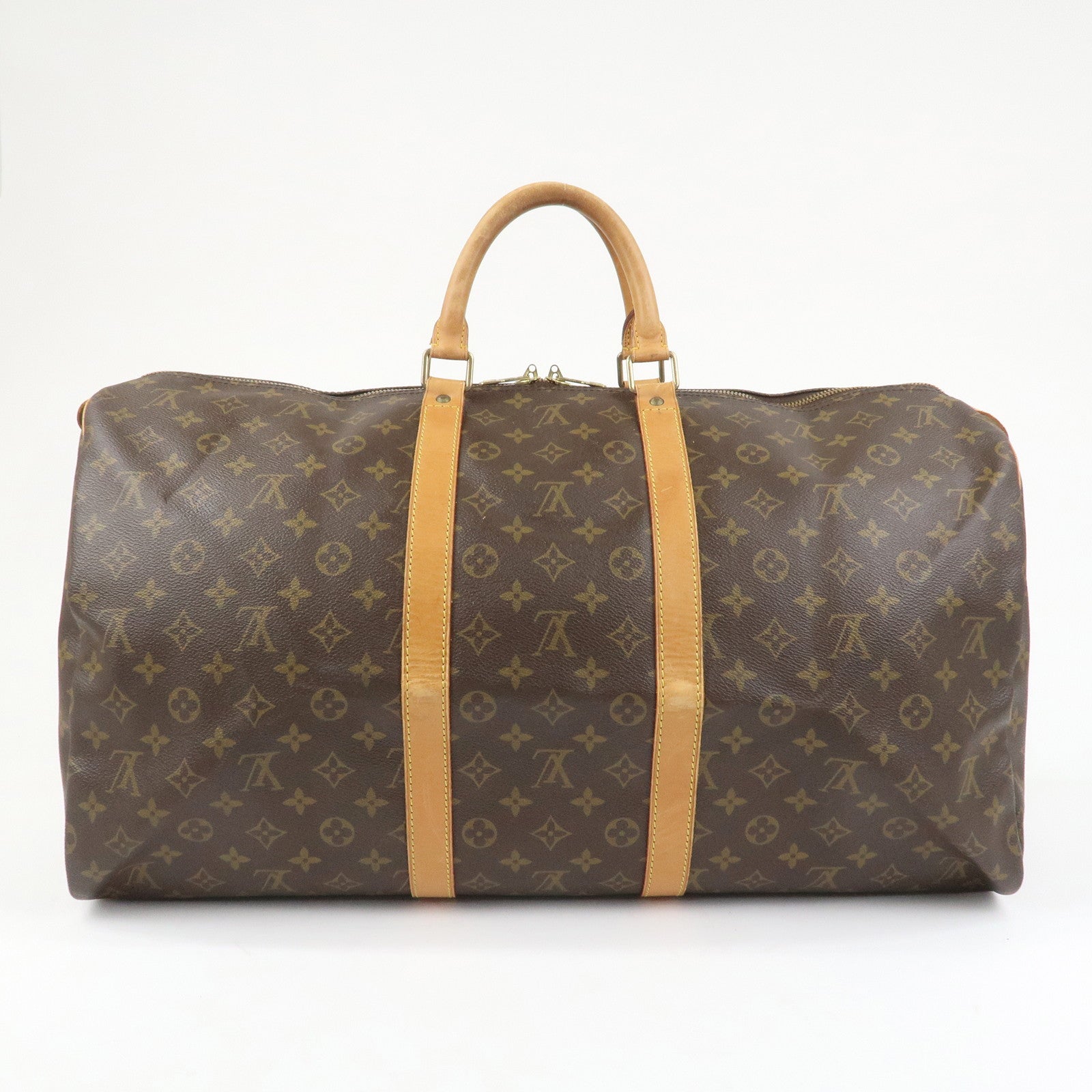 Louis Vuitton Monogram Keep All 55 Boston Bag Brown M41424