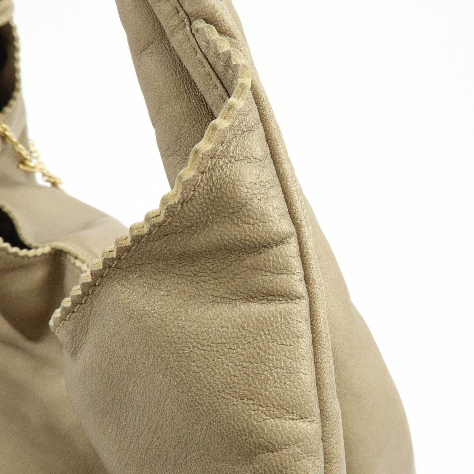 LOEWE Anagram Viento Nappa Leather Tote Bag Shoulder Bag Gold