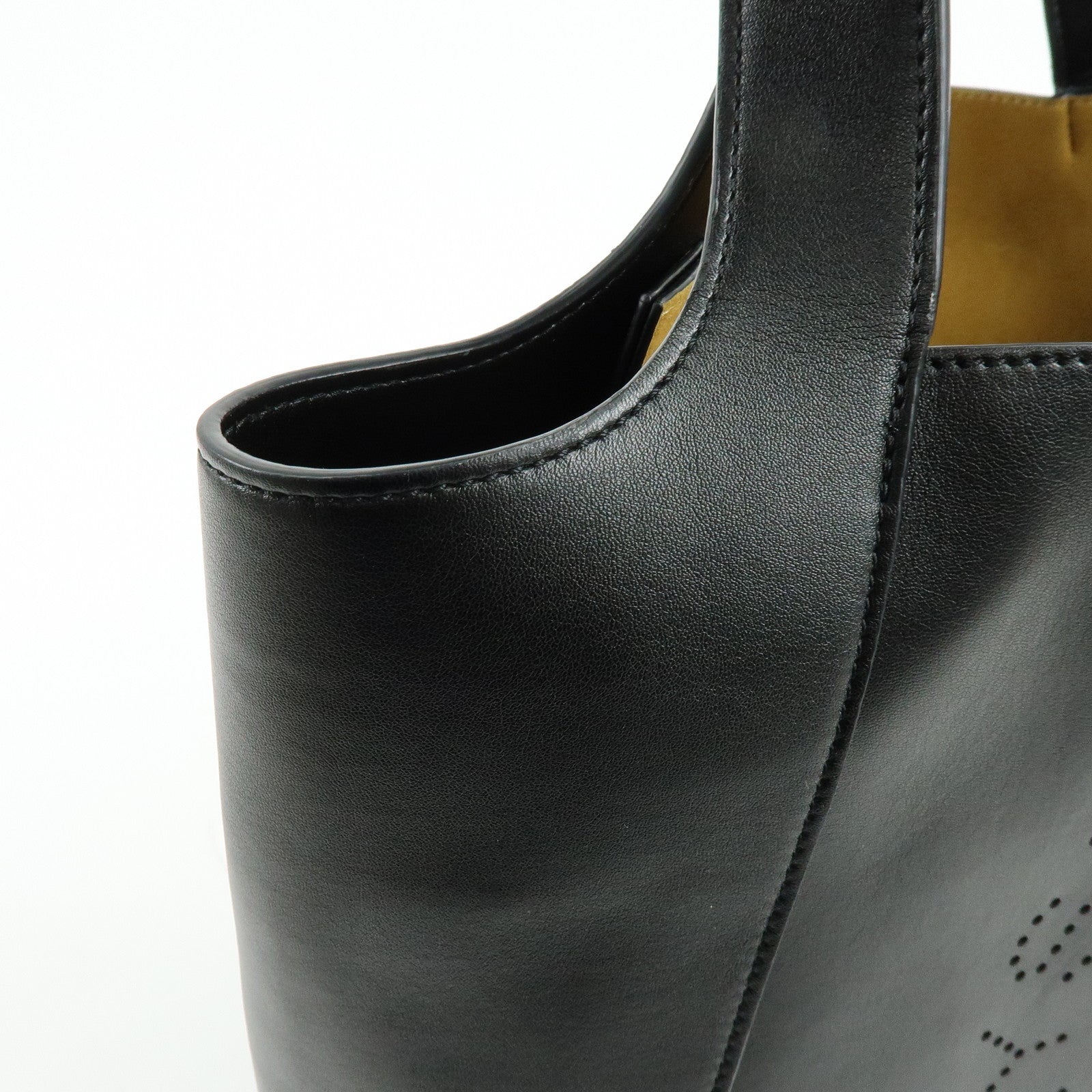 STELLA MCCARTNEY Faux Leather Vegan Leather Tote Bag Black