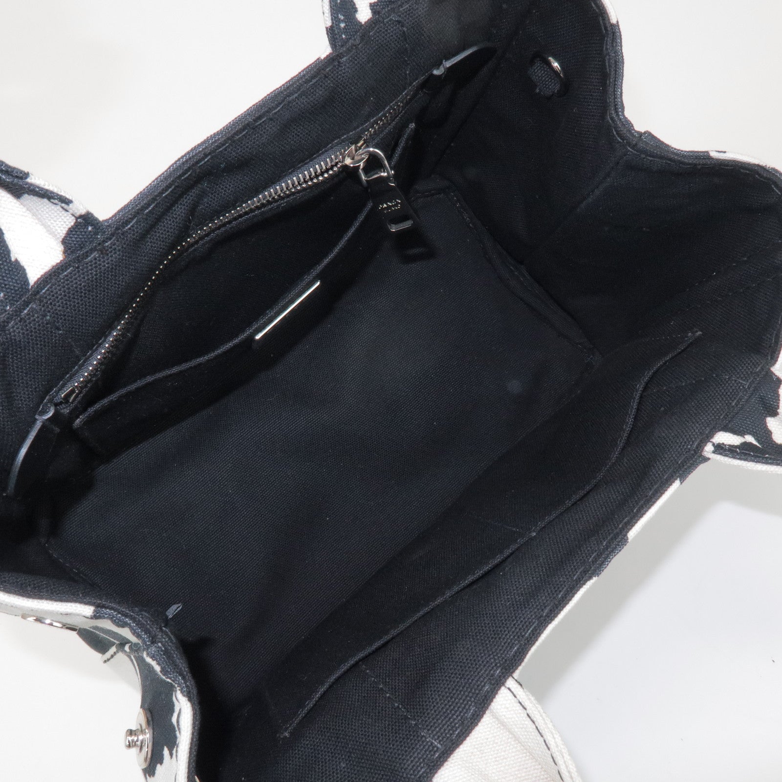 PRADA Triangle Logo Canapa Mini Canvas 2Way Bag Hand Bag 1BG439