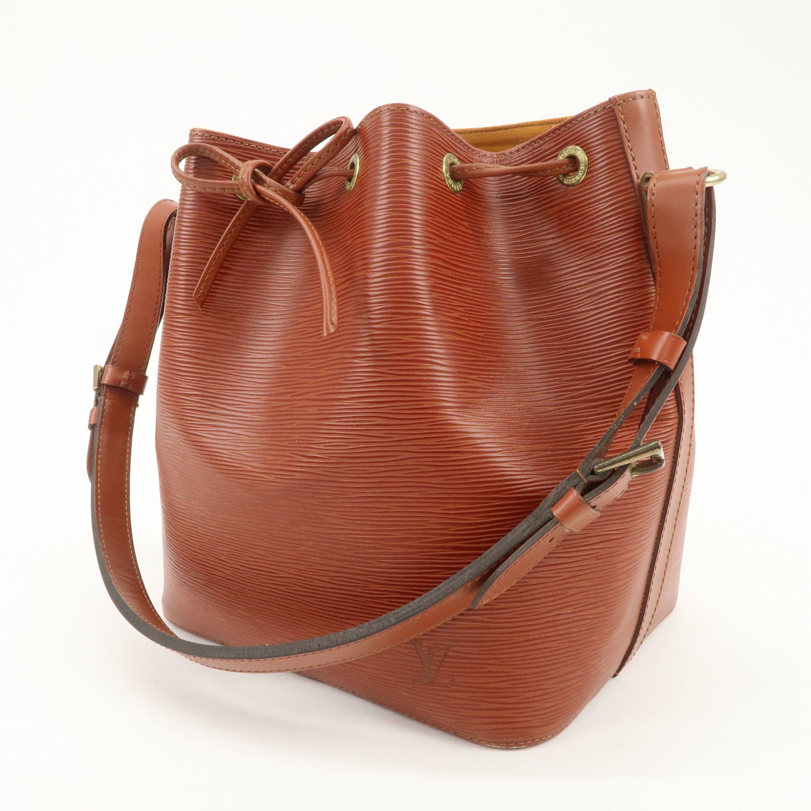 Louis Vuitton Epi Petit Noe Shoulder Bag Kenya Brown M44103