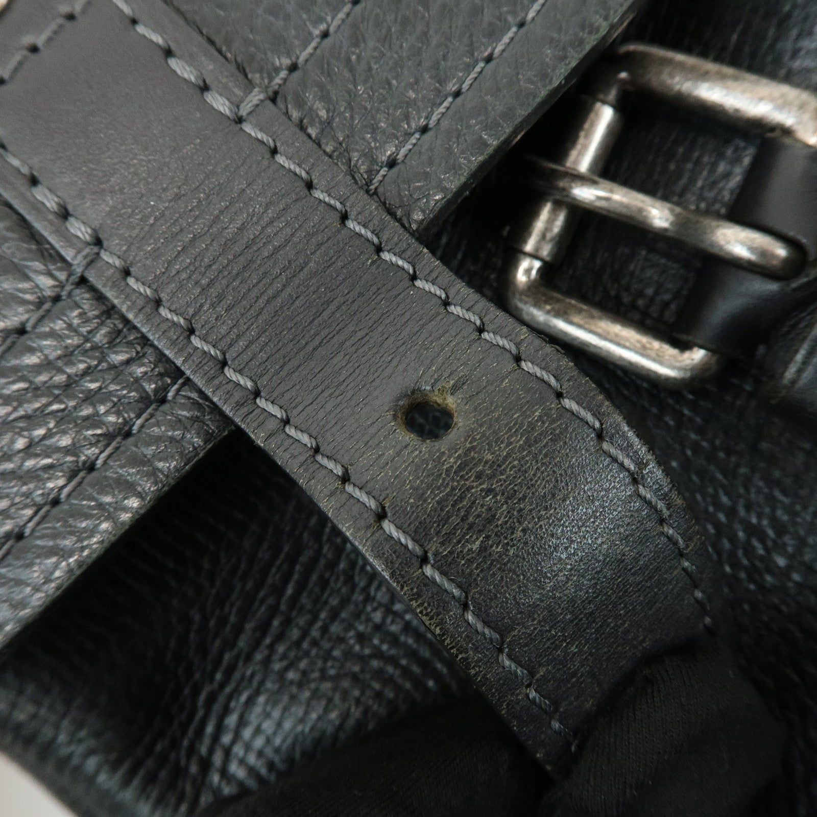 Louis Vuitton Utah Yuma Calf Leather Shoulder Bag Basalt M97024
