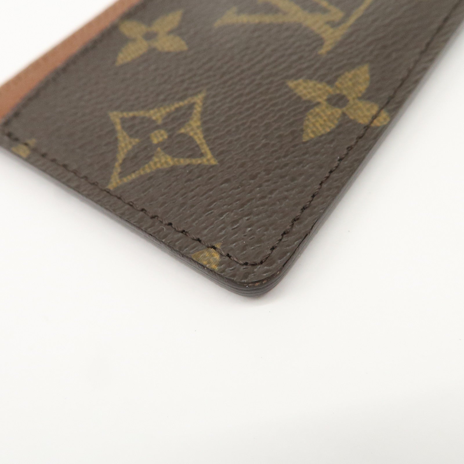 Louis Vuitton Monogram Canvas Porte Cartes Card Case M61733 Used