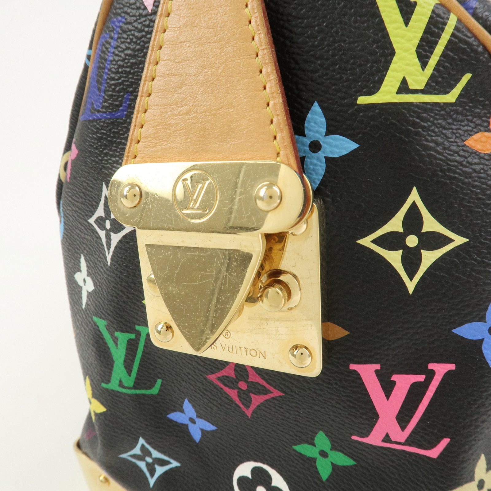 Louis Vuitton Monogram Multicolor Speedy 30 Hand Bag Noir M92642