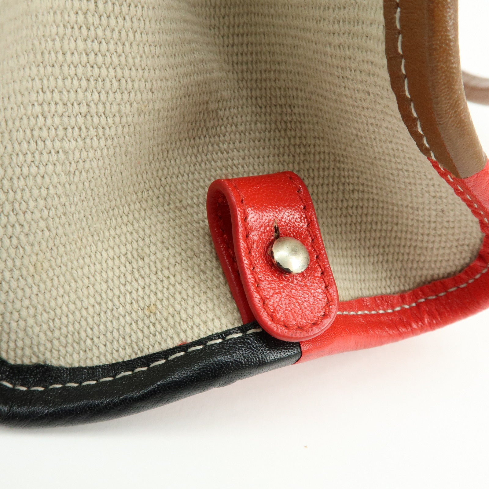 BOTTEGA VENETA Canvas Leather Shoulder Bag Hand Bag Multicolor