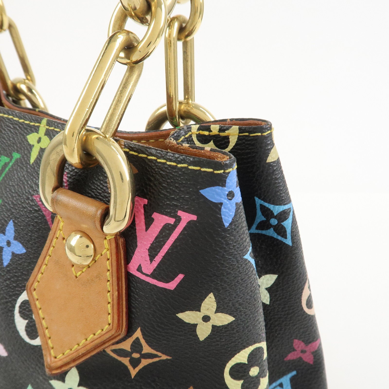 Louis Vuitton Monogram Multicolor Audra Hand Bag Noir Black M40048