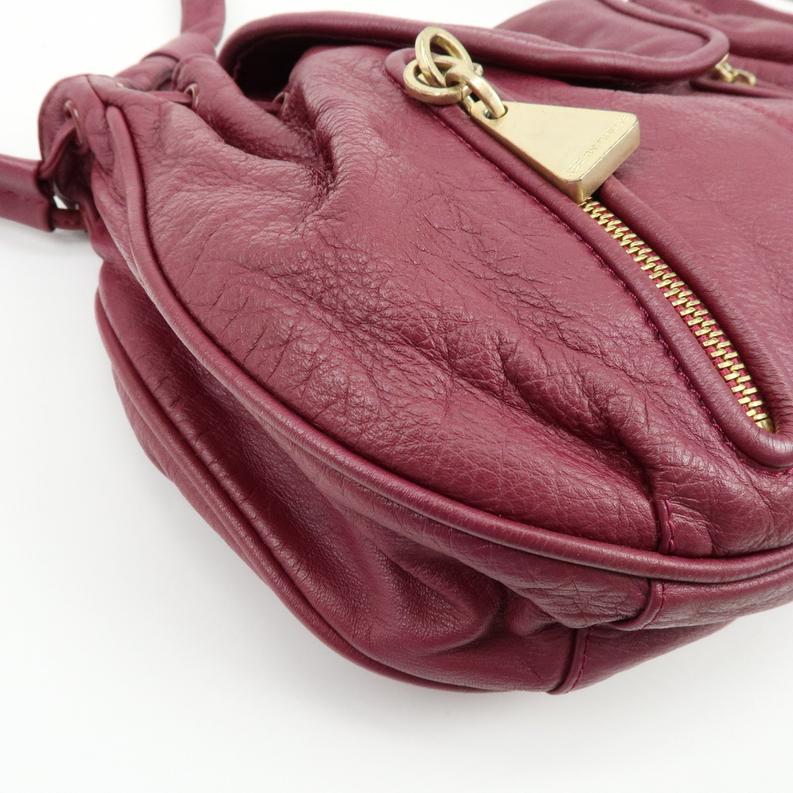 Chloe See By Chloe Leather Shoulder Bag Crossbody Bag Bordeaux