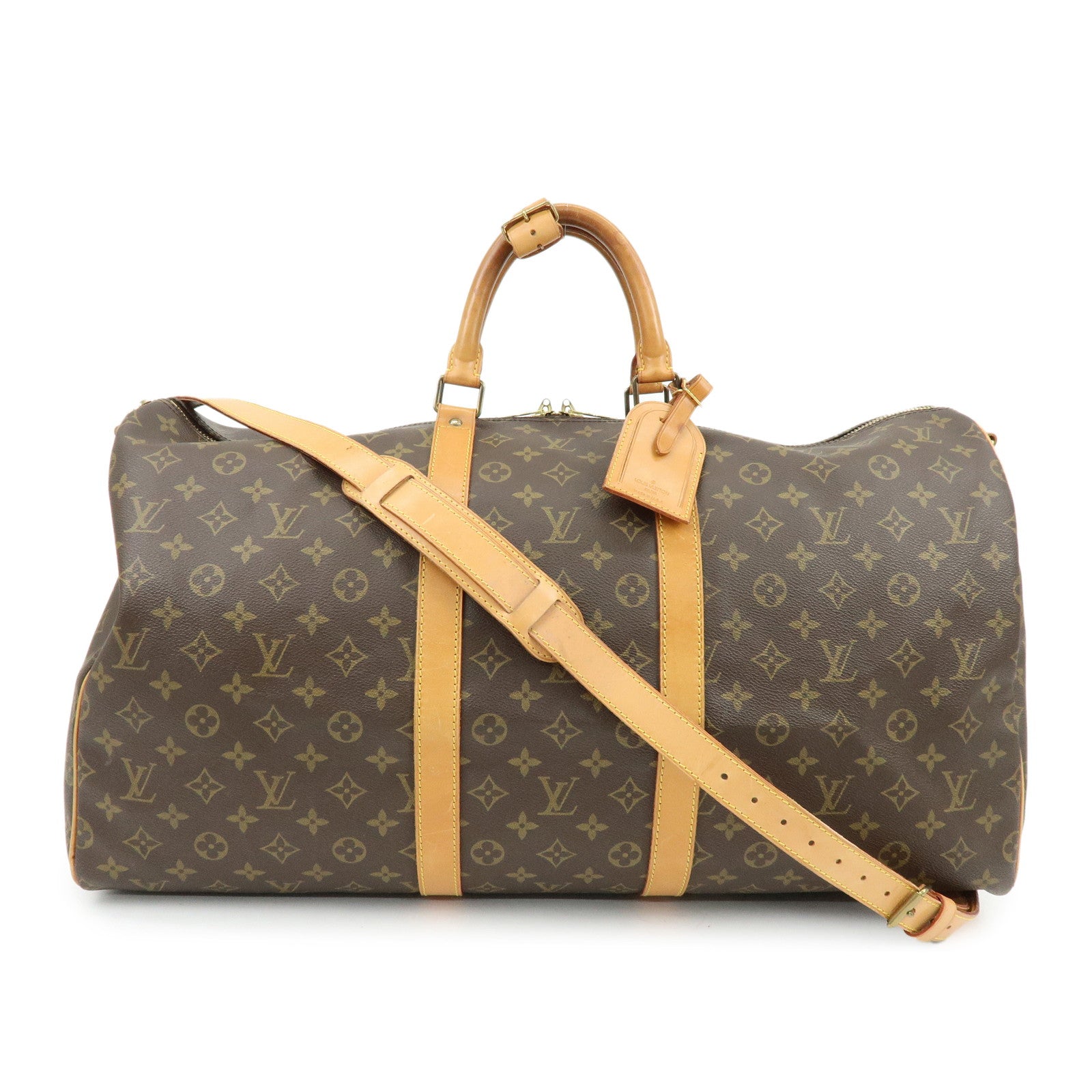 Louis Vuitton Monogram Keep All Bandouliere 55 Boston Bag M41414
