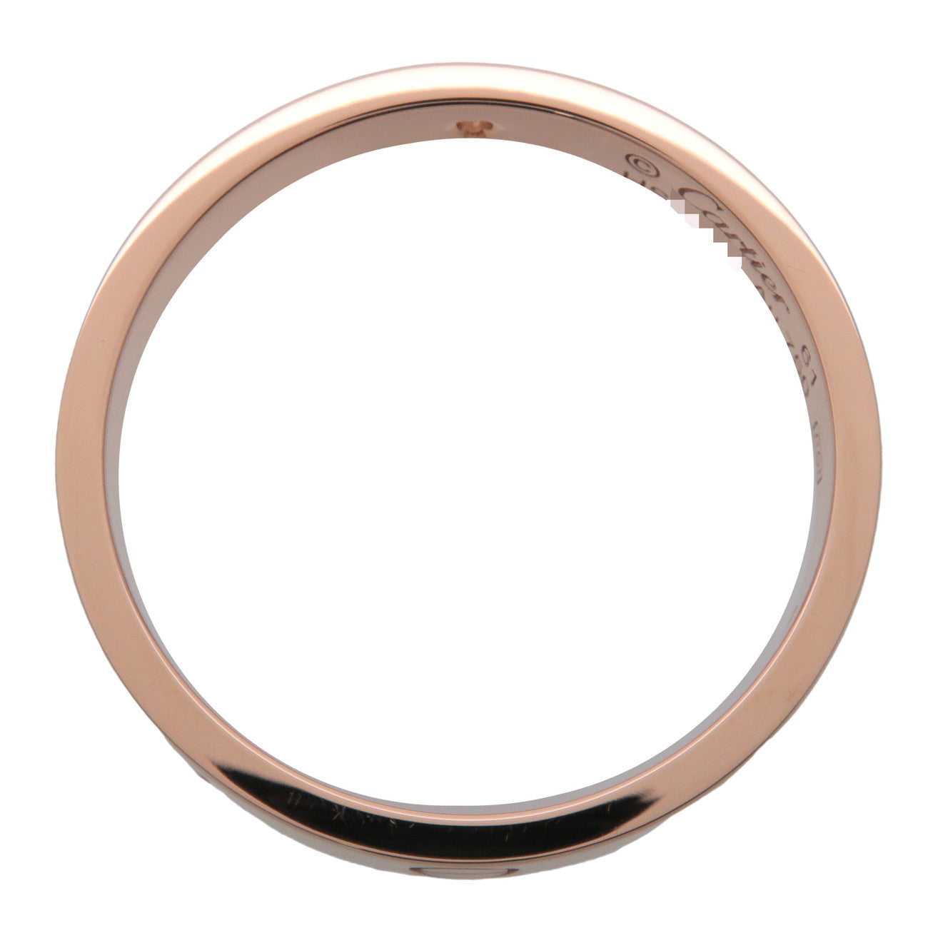Cartier Mini Love 1P Diamond Ring K18 750PG Rose Gold #61 US9.5