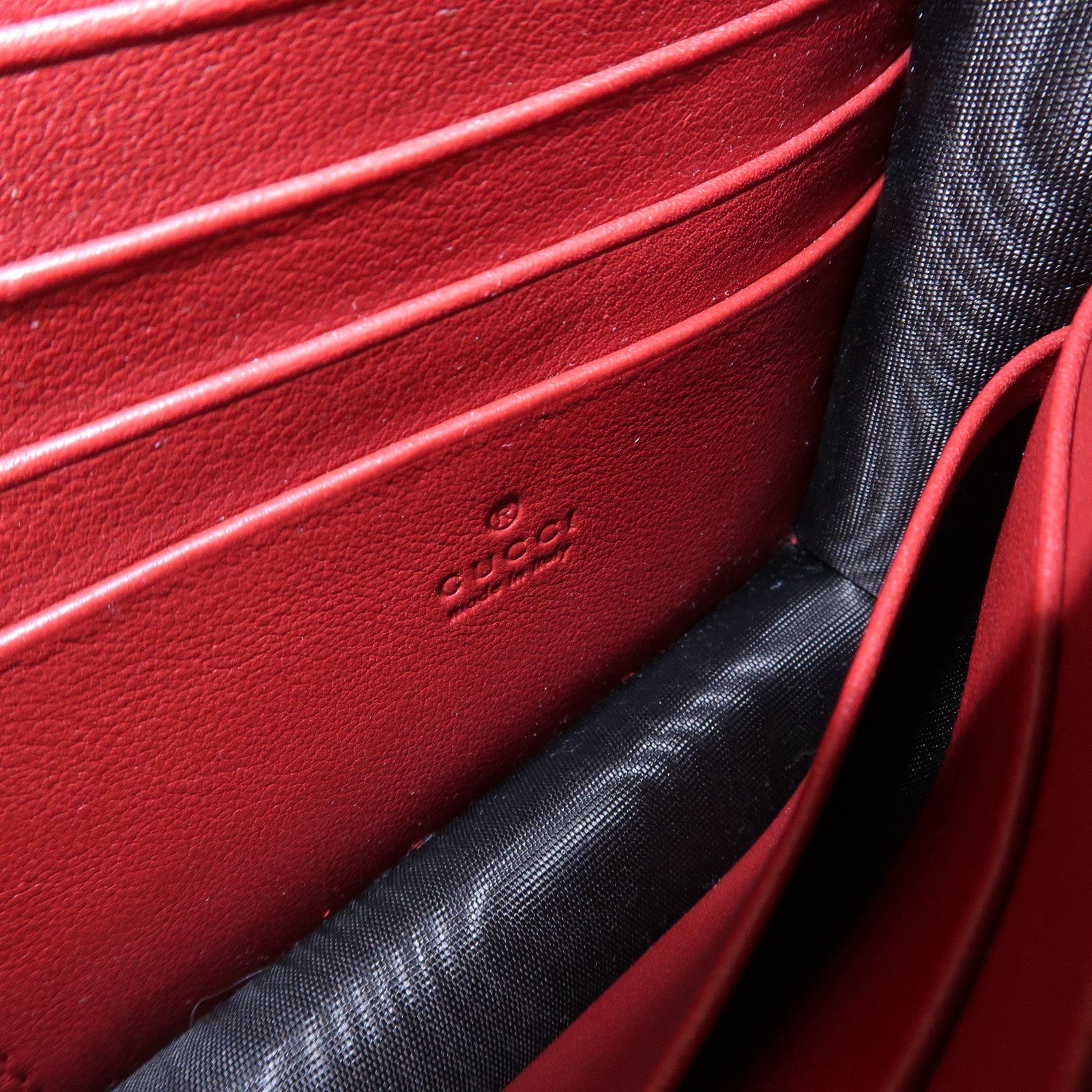 GUCCI Micro Guccissima Leather 2Way Bag Shoulder Bag Red 354086