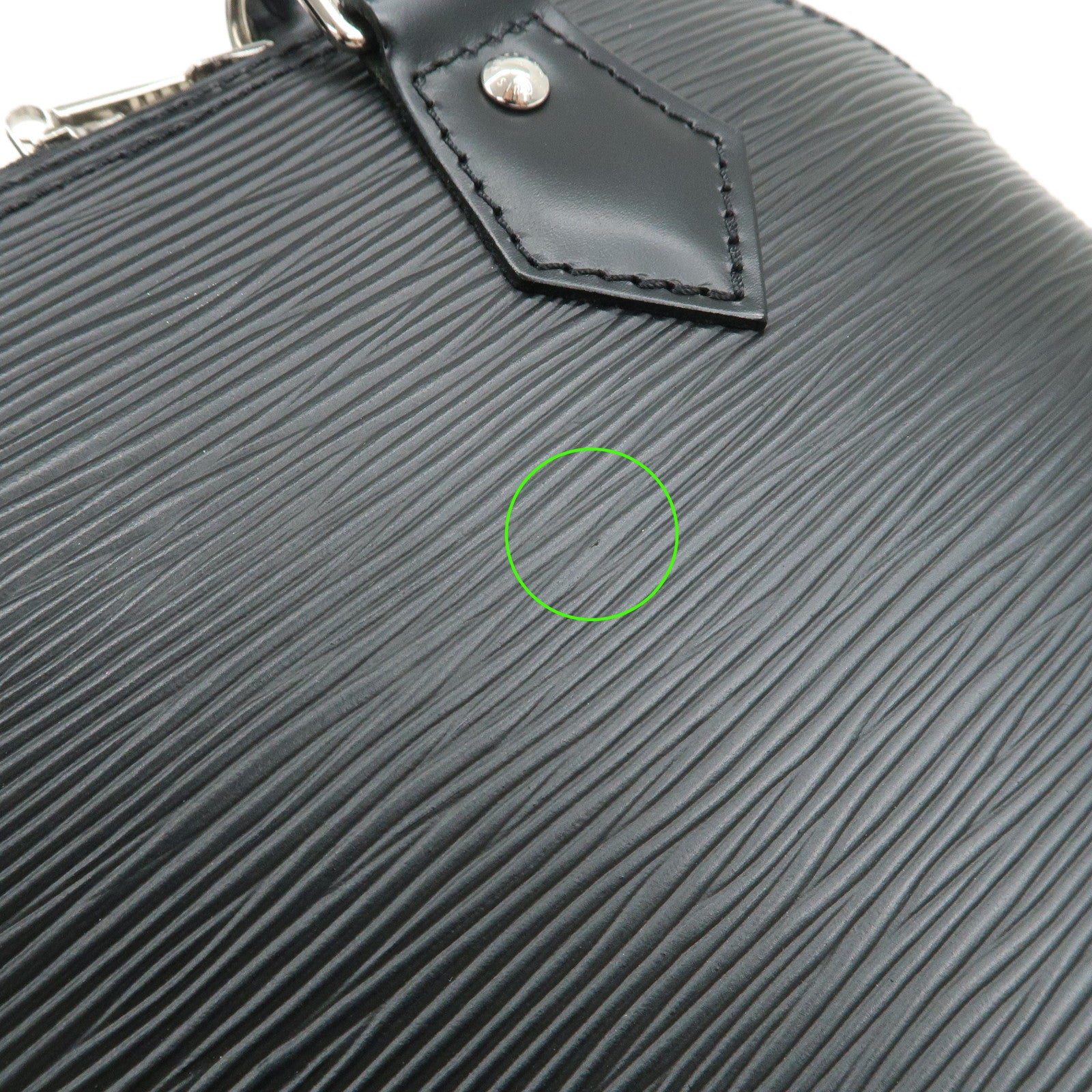 Louis Vuitton Epi Alma BB 2Way Hand Shoulder Bag Noir Black M40862