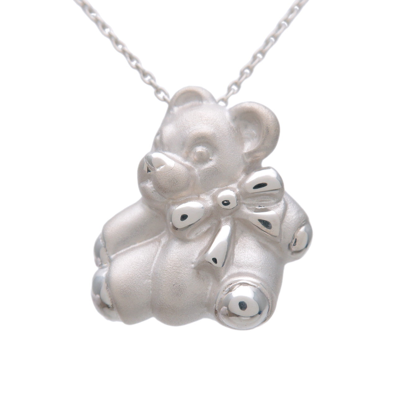 Tiffany & Co Teddy Bear Necklace SV925 Silver