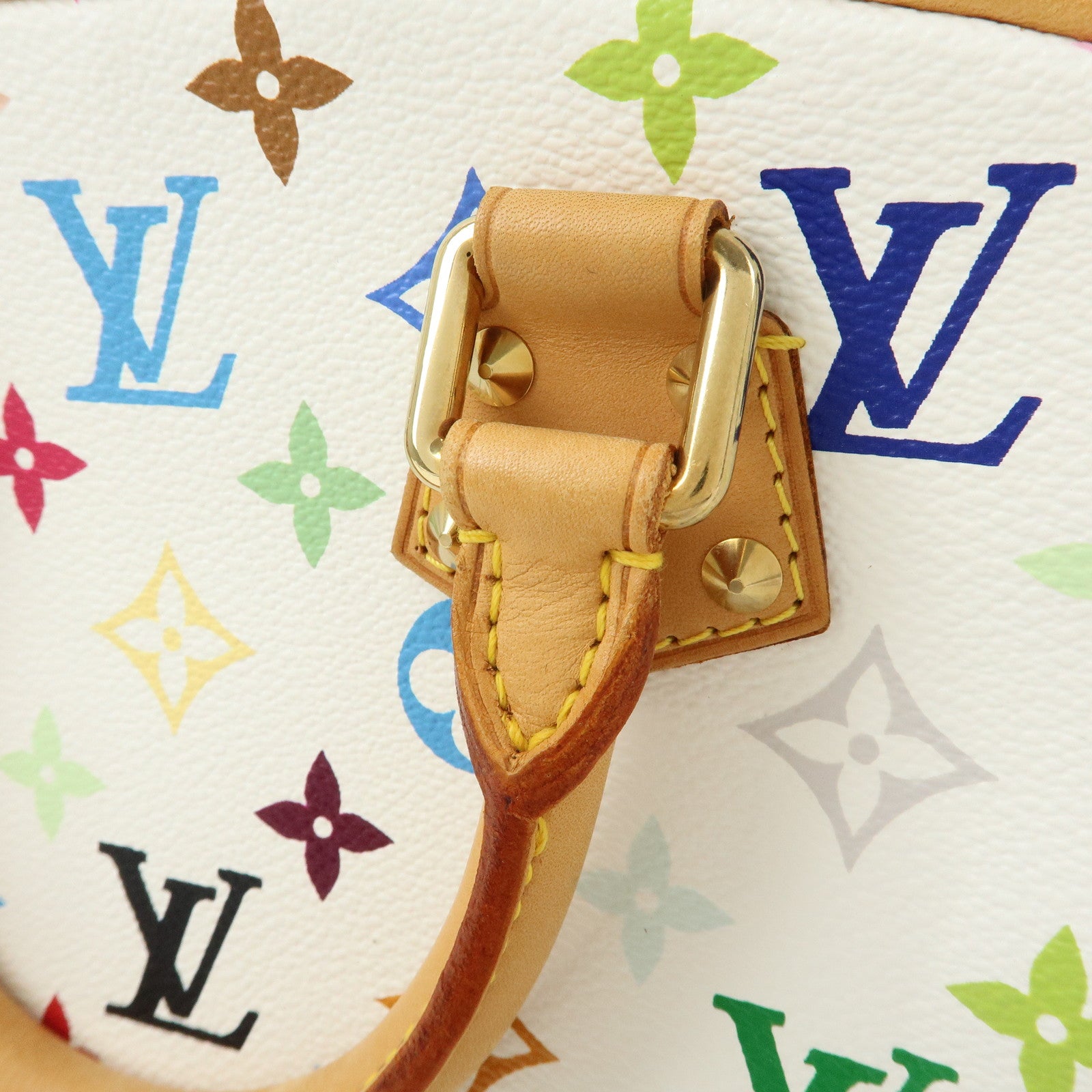 Louis Vuitton Monogram Multicolor Trouville Hand Bag Blanc M92663