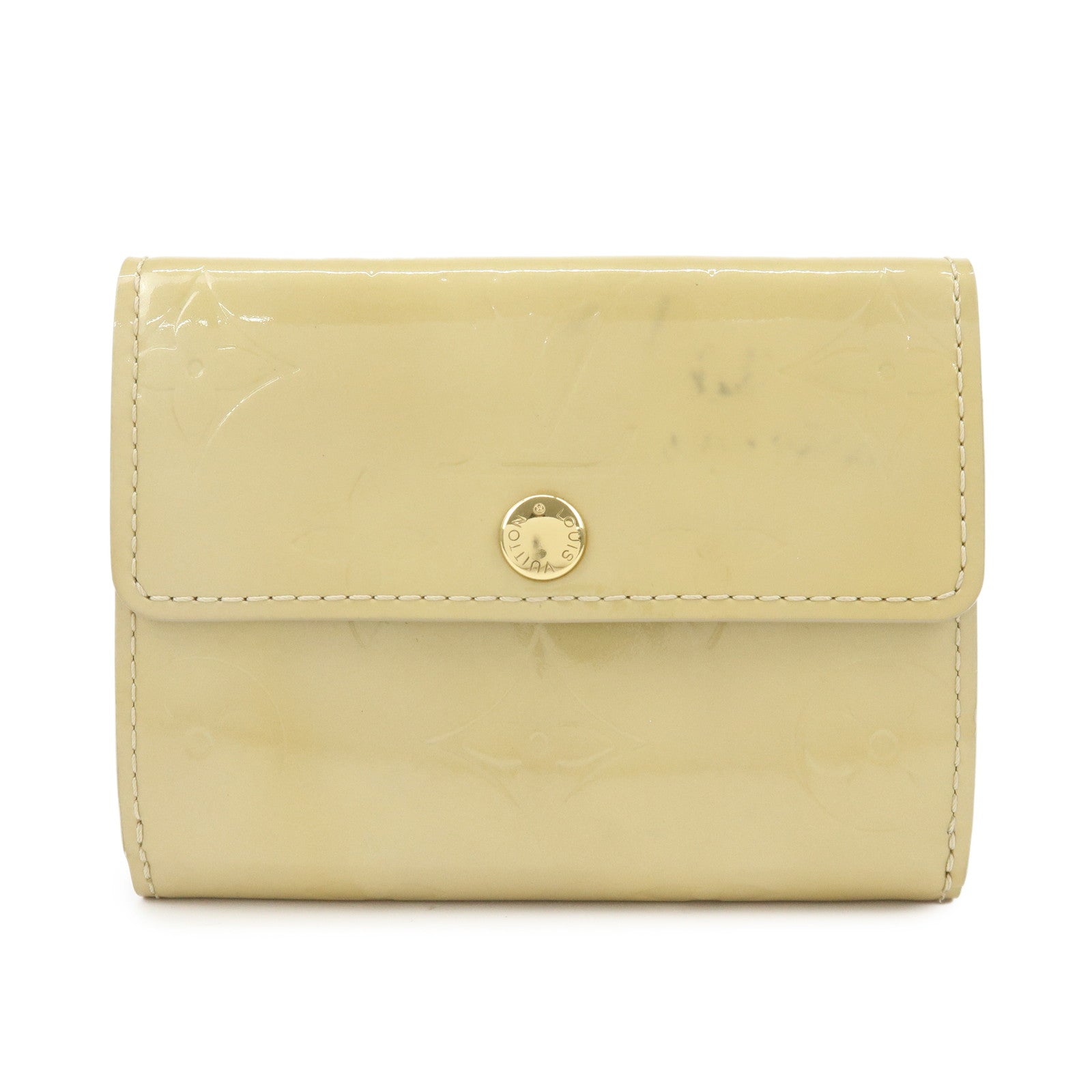 Louis Vuitton Monogram Vernis Leather Ludlow Wallet Beige M91160