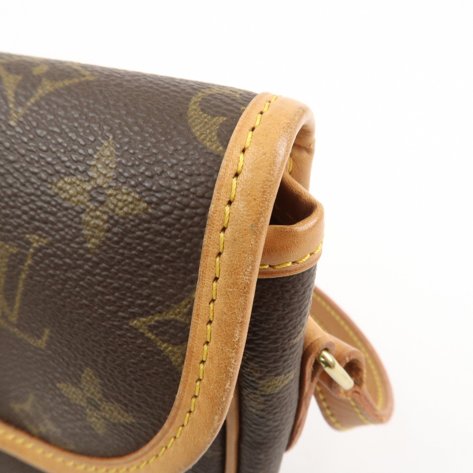 Louis Vuitton Monogram Gibeciere PM Shoulder Bag Brown M42248