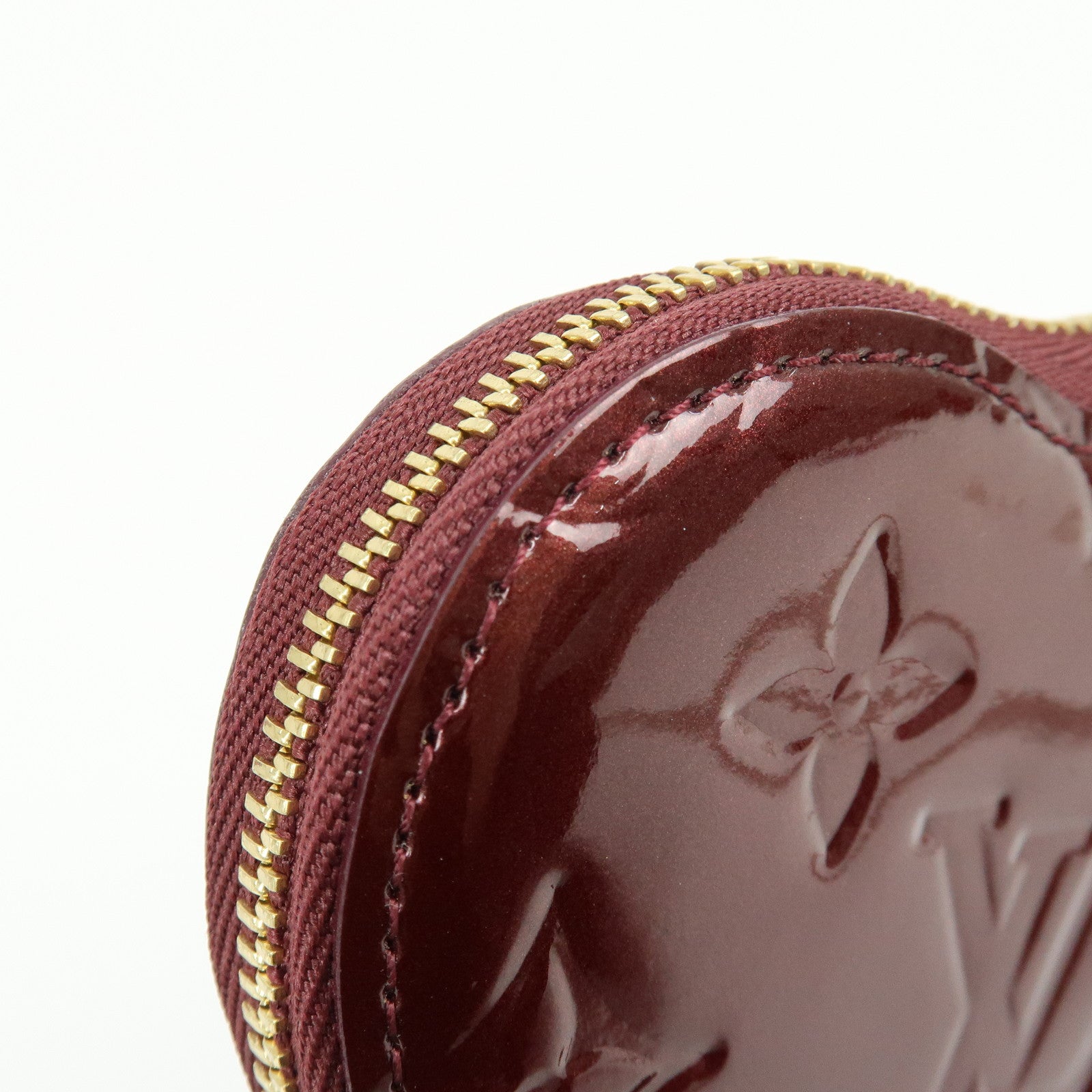 Louis Vuitton Monogram Vernis Porte Monnaie Coeur Coin Case M91480