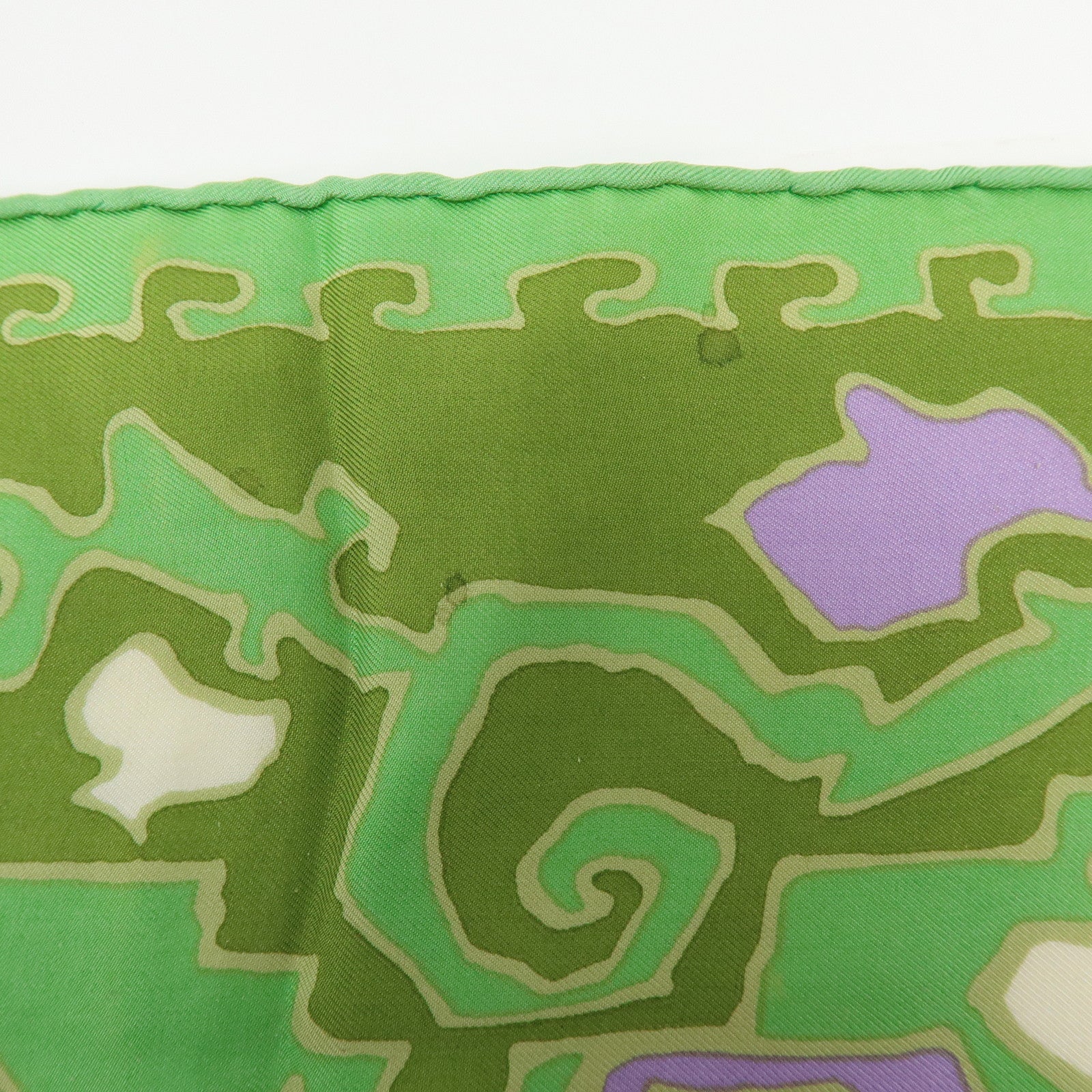Christian Dior Set of 2 Silk 100% Scarf Sheer Brown Green