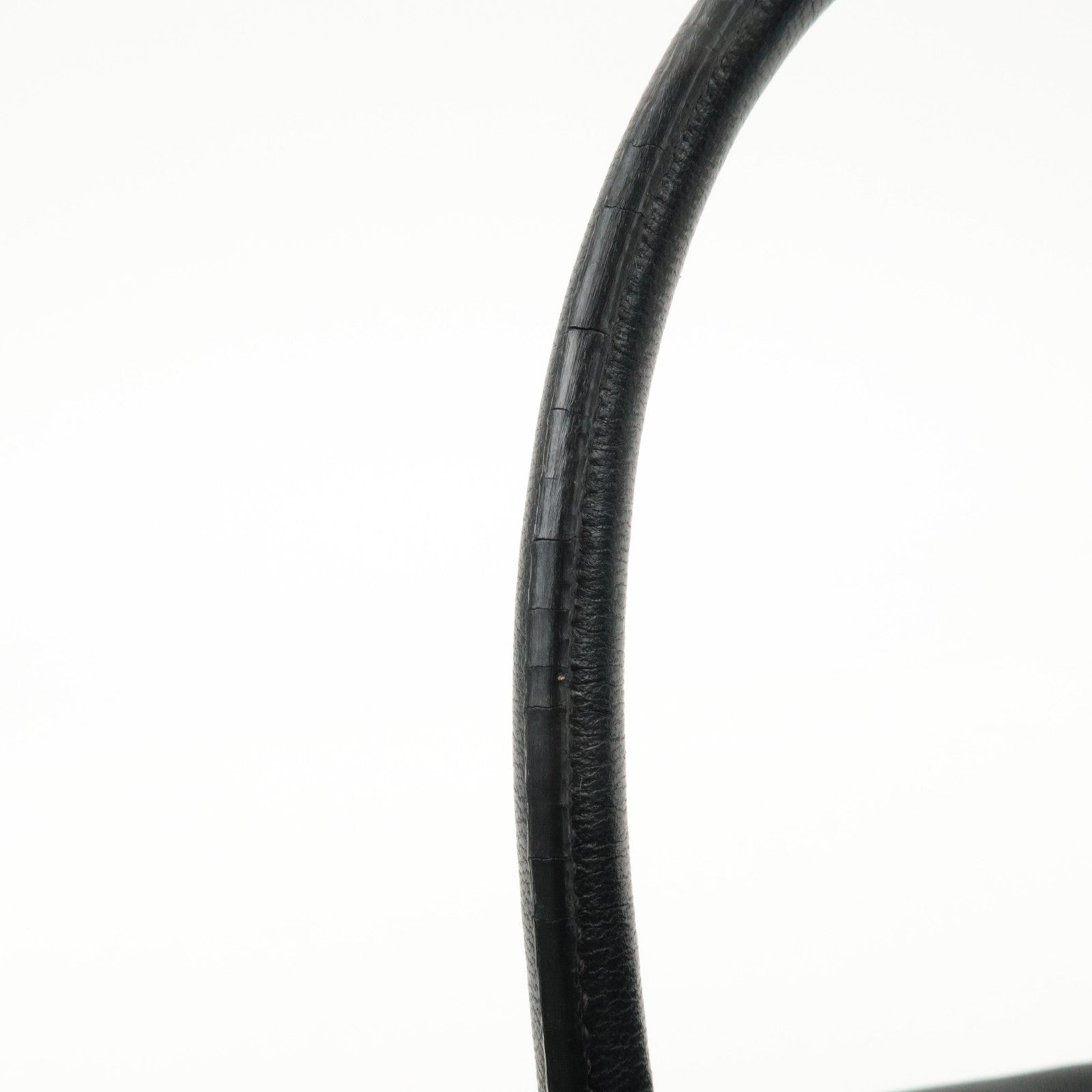 PRADA Nylon Leather Ribbon Hand Bag Tote Bag Black BN1601 Used