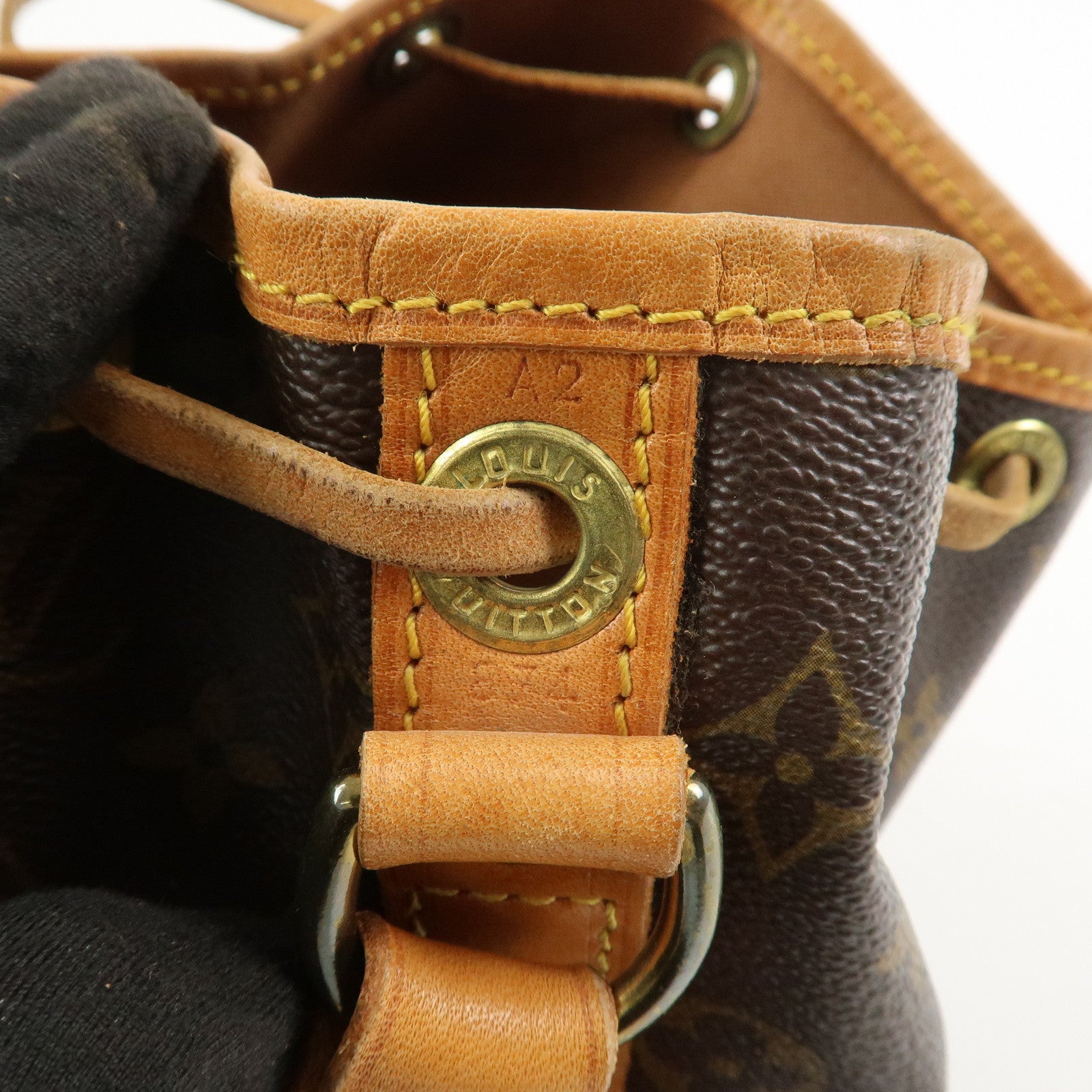 Louis Vuitton Monogram Canvas Petit Noe Shoulder Bag Brown M42226