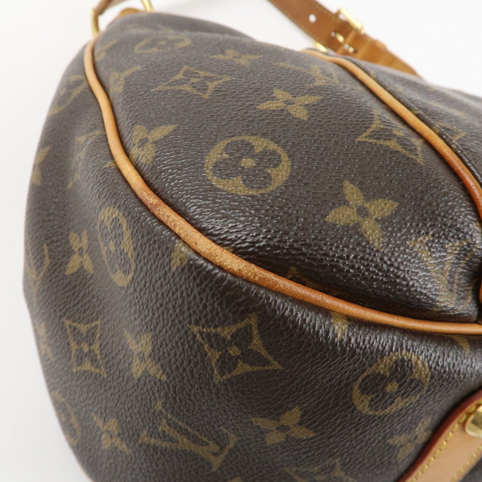 Louis Vuitton Monogram Galliera PM Shoulder Bag Brown M56382 Used