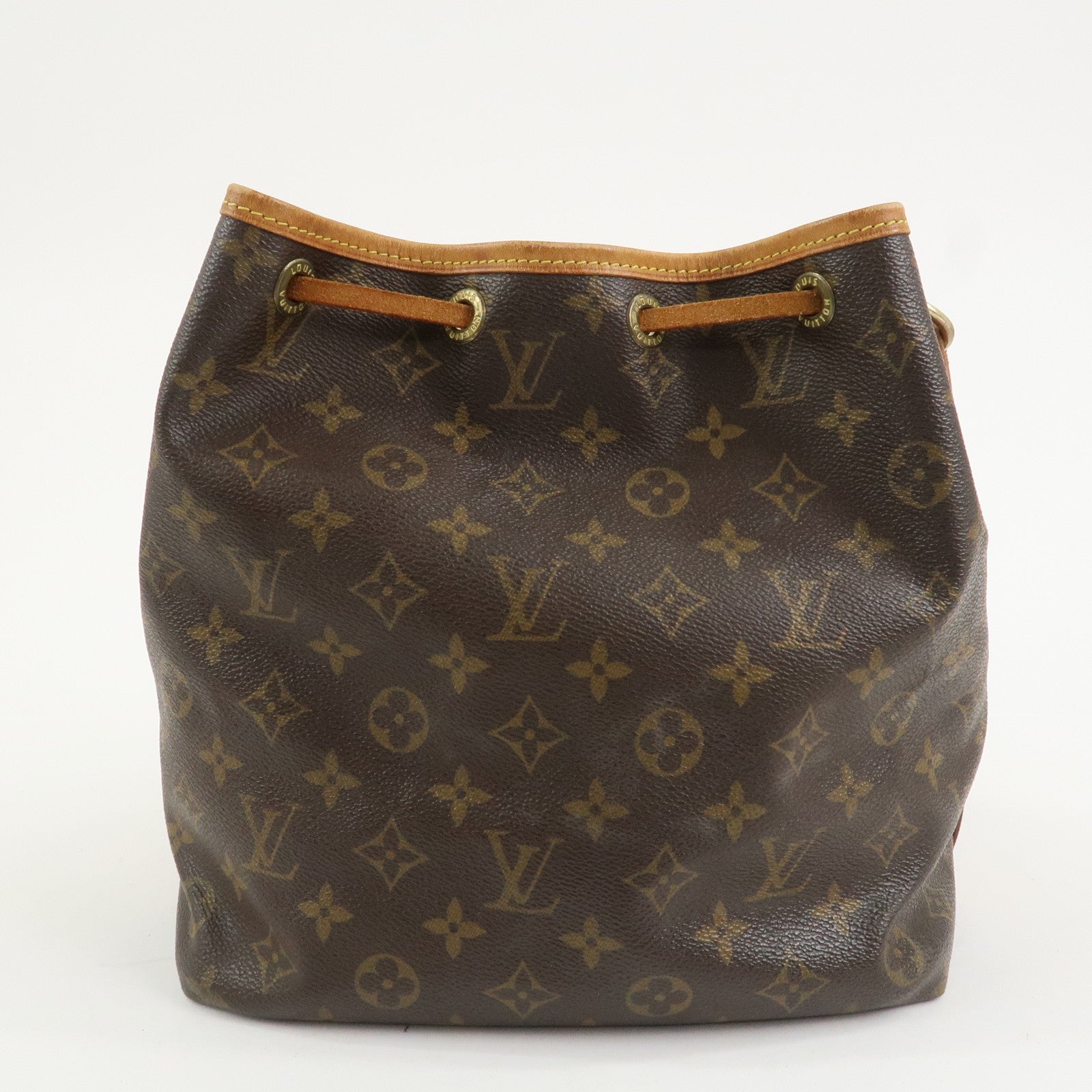 Louis Vuitton Monogram Petit Noe Shoulder Bag Brown M42226