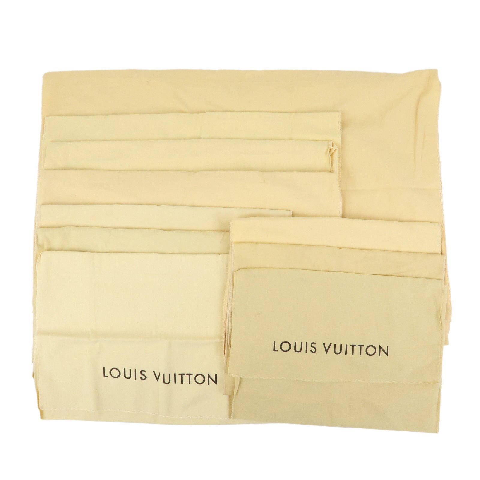 Louis Vuitton Set of 10 Flap Style Dust Bag Storage Bag