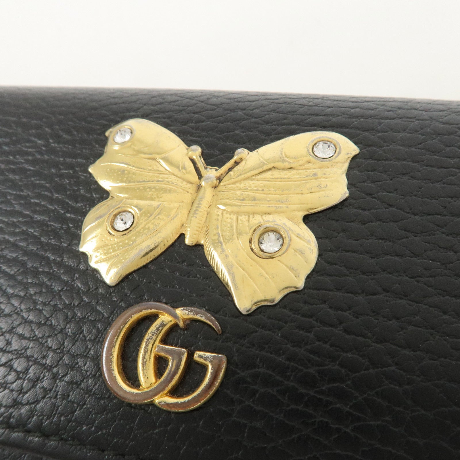 GUCCI Set Of 2 Suede Leather Bi-Fold Long Wallet 499359 153211