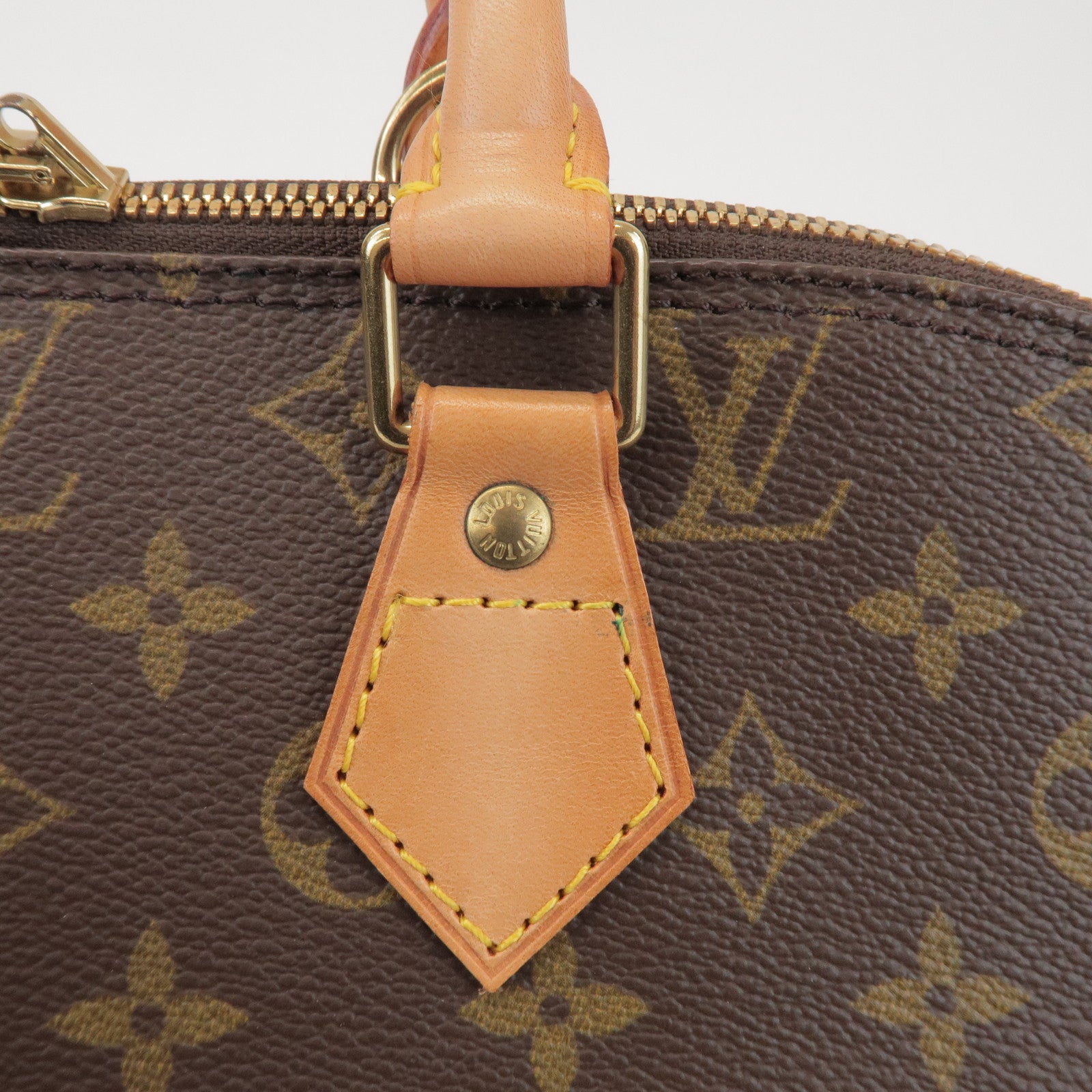 Louis Vuitton Monogram Alma Hand Bag Brown M51130