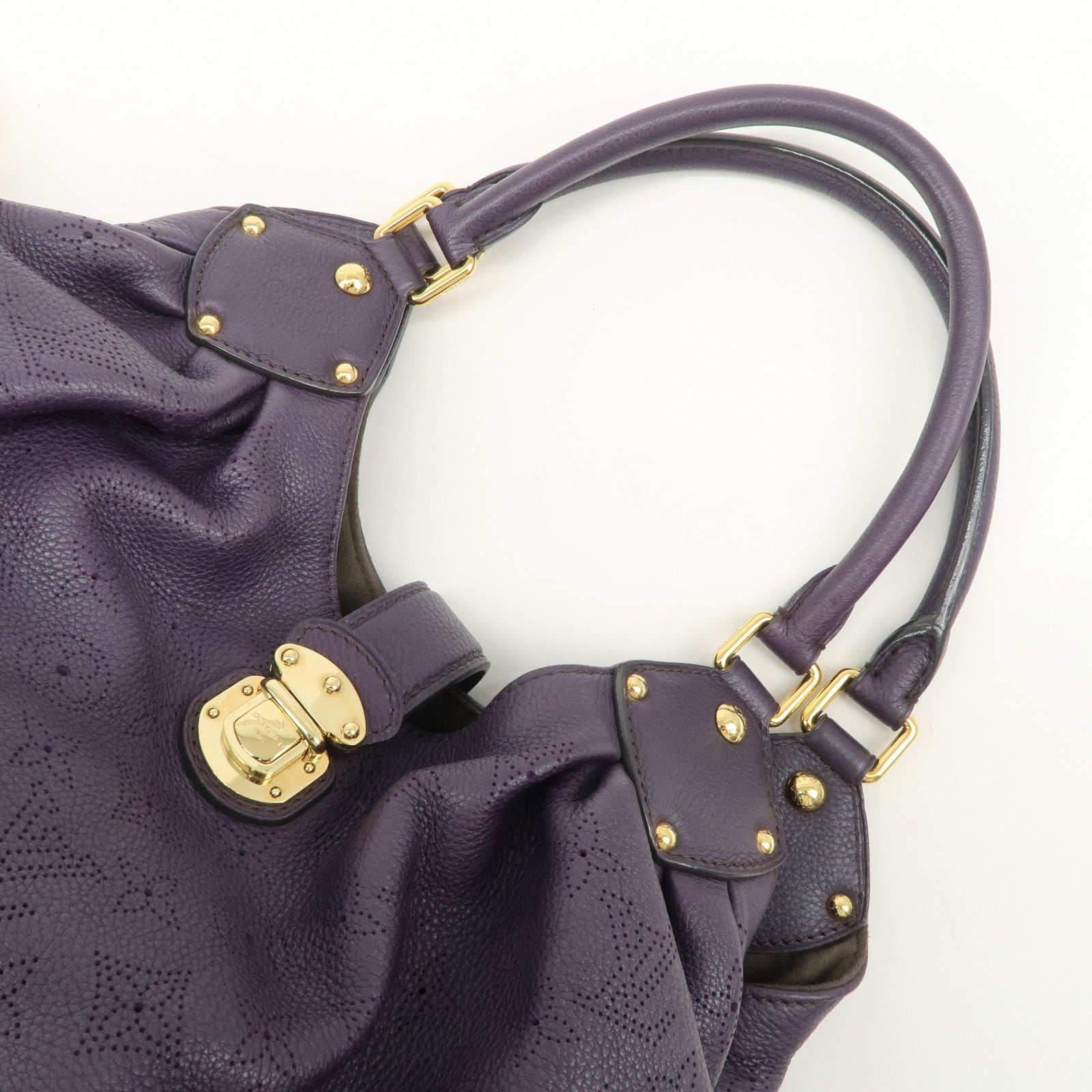 Louis Vuitton Monogram Mahina L Leather Hand Shoulder Bag M93441