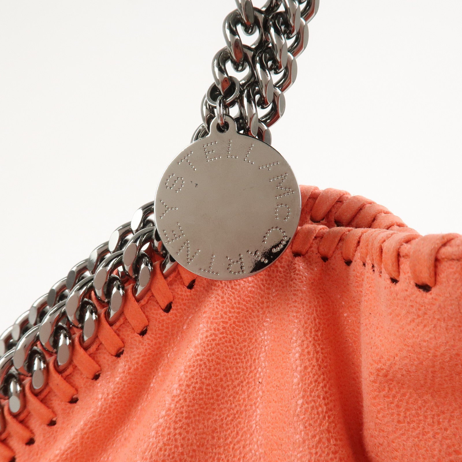 STELLA MCCARTNEY Falabella Fold-Over Tote 2Way Bag Orange