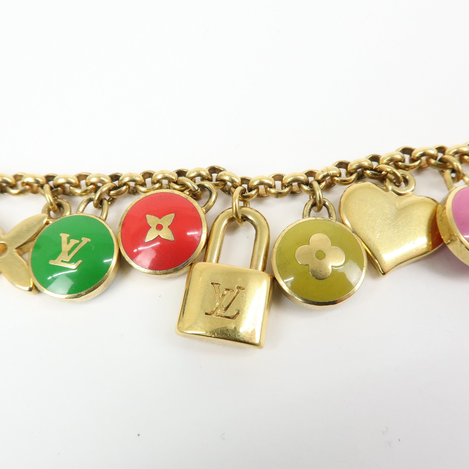 Louis Vuitton Monogram Porte Cles Chaine Pastille Bag Charm M65380