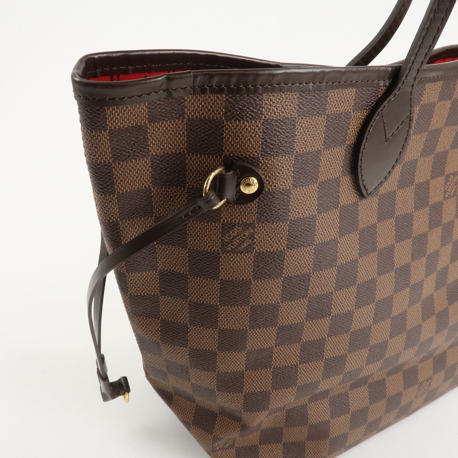 Louis Vuitton Damier Ebene Neverfull MM Tote Bag N51105 Used