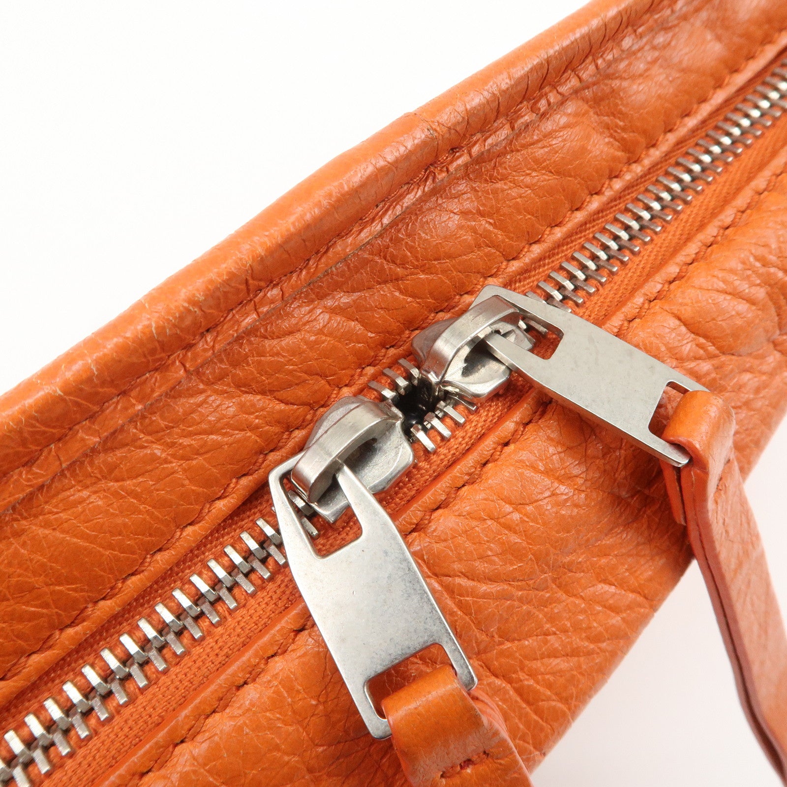 BALENCIAGA Neo Lift Leather Body Bag Crossbody Bag Orange 341628