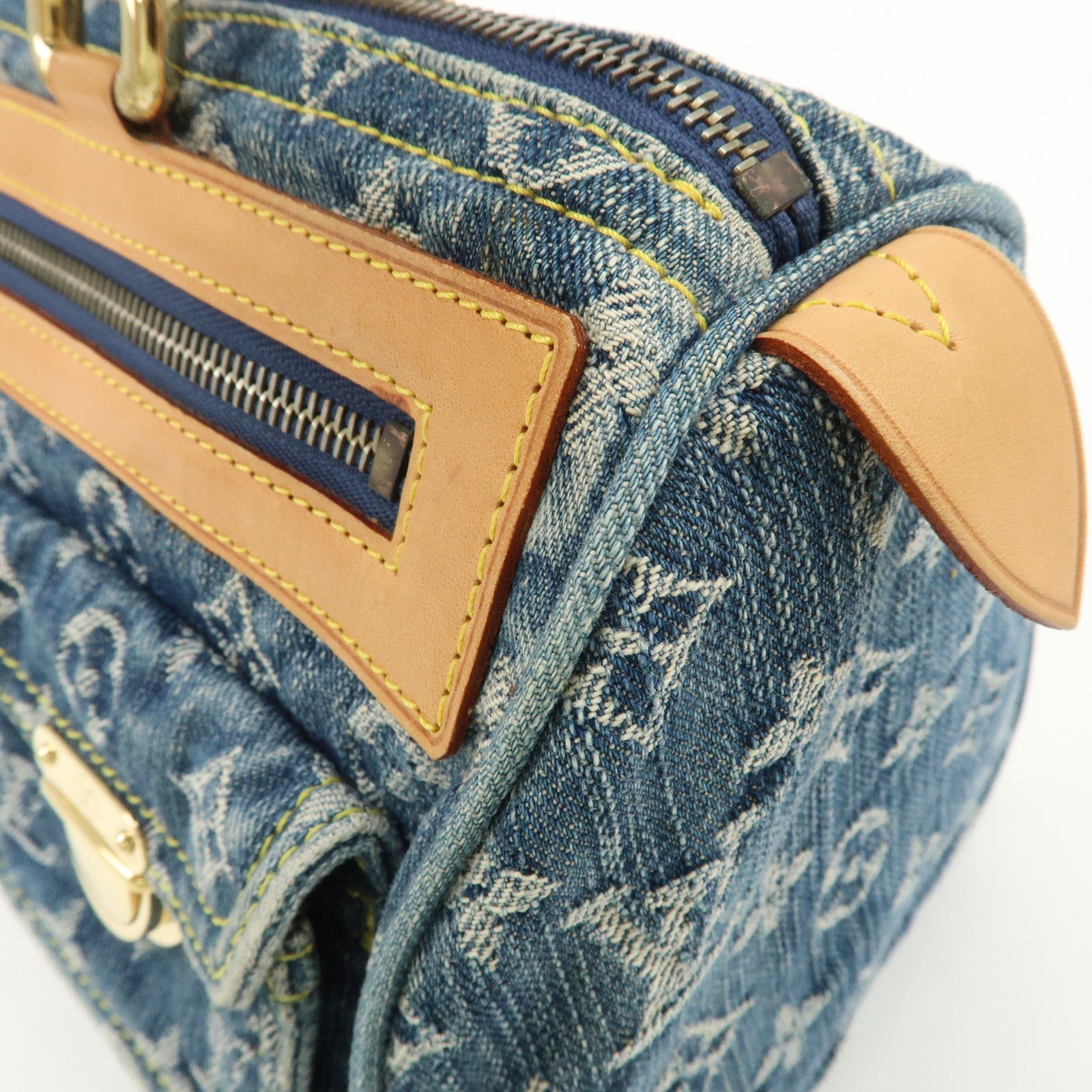 Louis Vuitton Monogram Denim Neo Speedy Boston Bag Blue M95019 Used