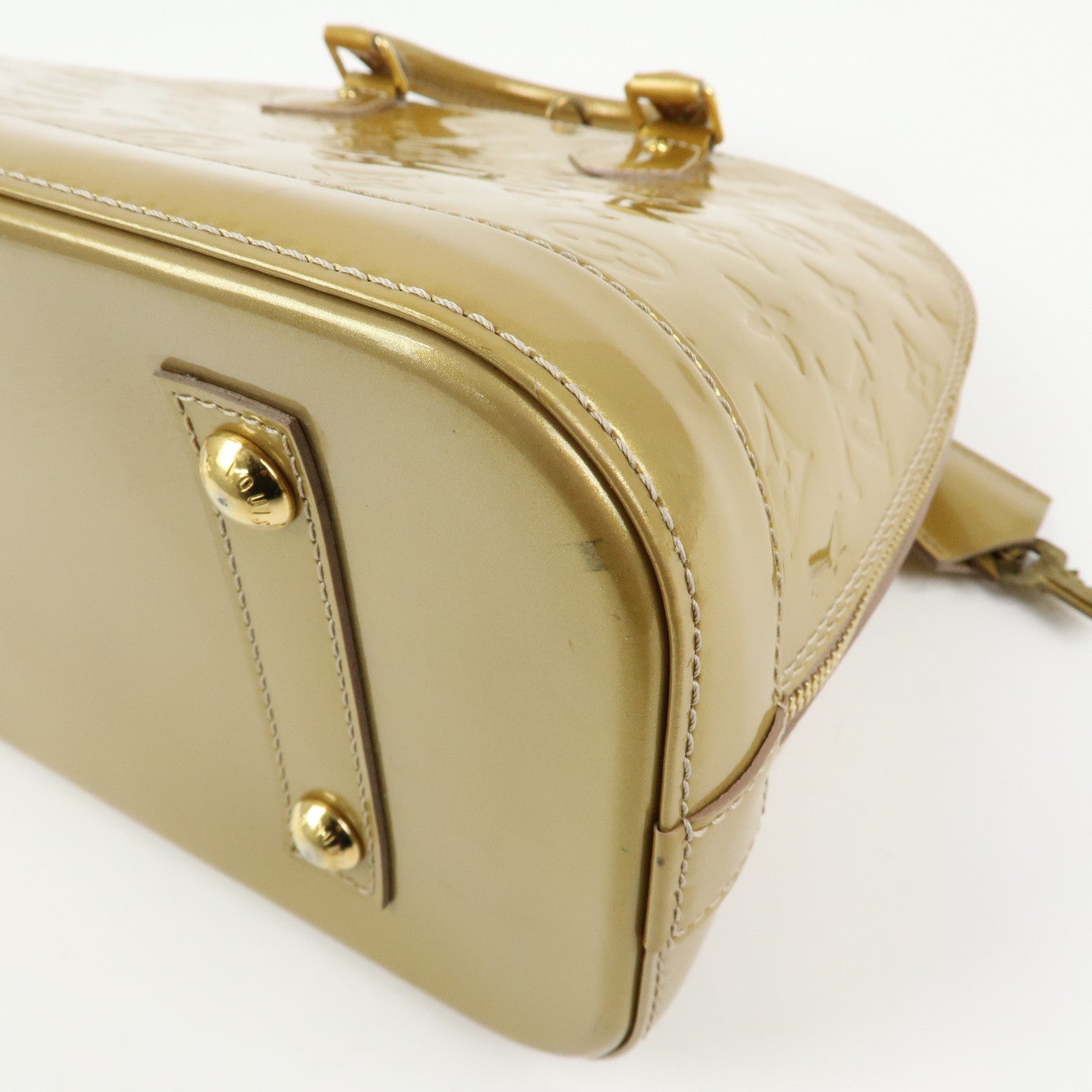 Louis Vuitton Monogram Vernis Alma PM Hand Bag Mordore M50563