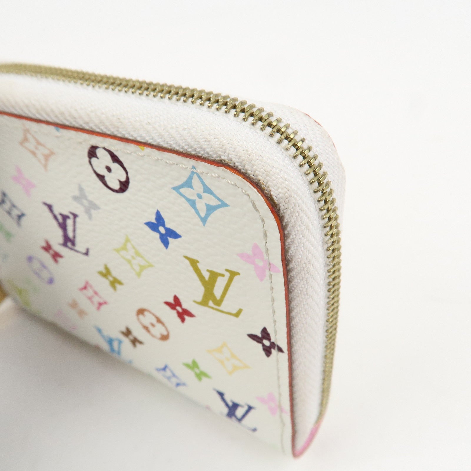 Louis Vuitton Monogram Multicolor Zippy Coin Purse Blanc M93741