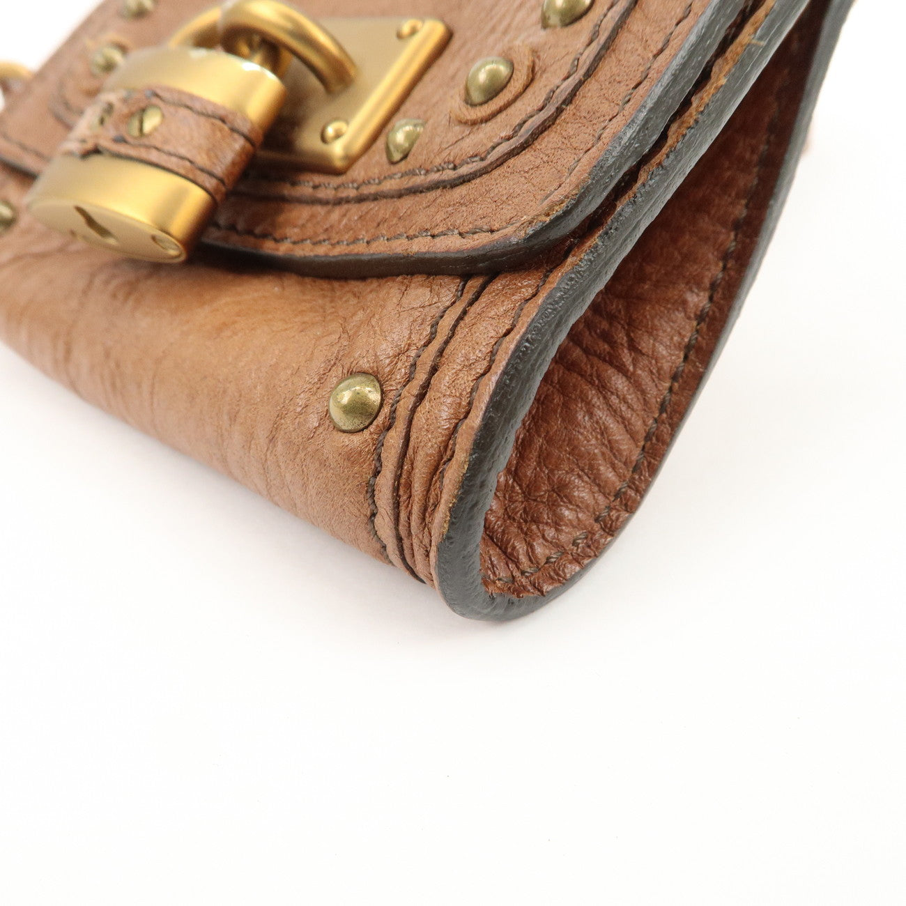 Chloe Paddington Belt Waist Bag Brown Gold